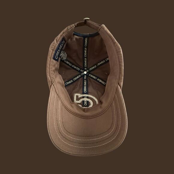 Cremieux Tan Blue Puffy Logo Adjustable Back Hat Baseball Cap - Picture 4 of 8